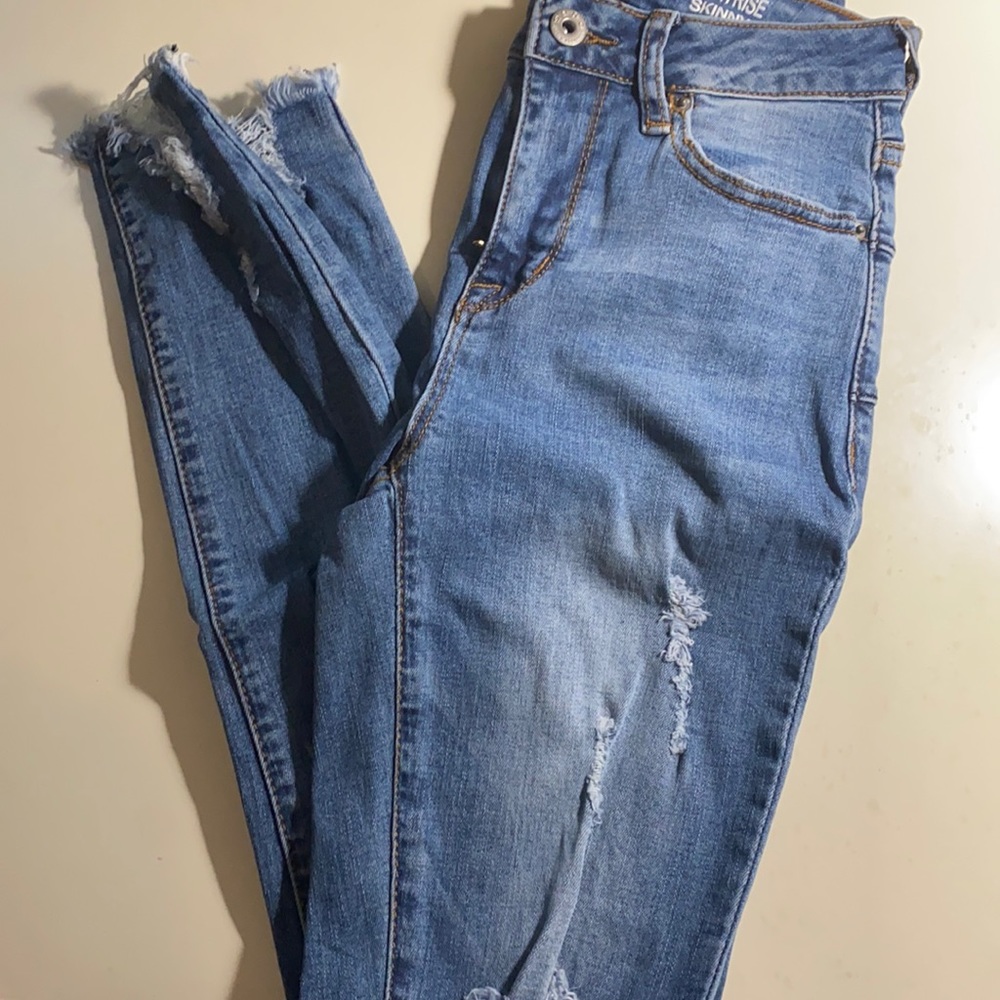 S.O.N.G skinny ripped jeans for teen girls